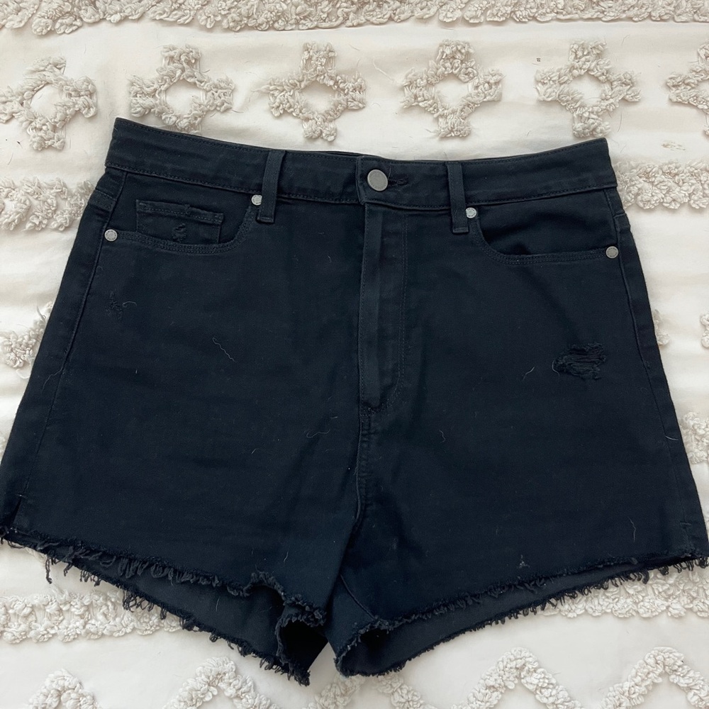 PAIGE Black Jean Shorts for Women